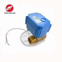 CWX-15Q DN15 Messing männlich-männlich BSP DC12V CR02 motorisiertes Wasserventil für Abwasser